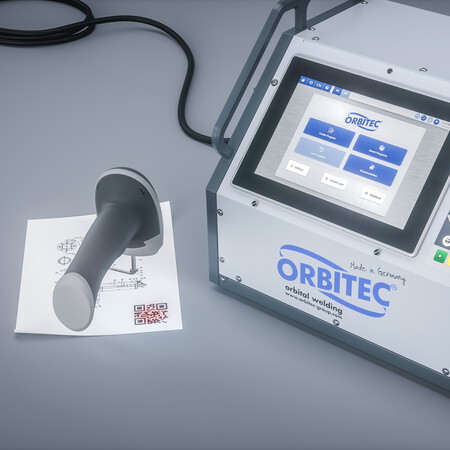 Système de Soudage Orbital avec Lecteur de Codes-Barres