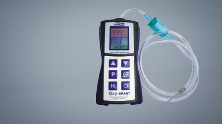 Residual oxygen measuring device for mobile use