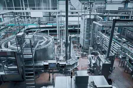 Salle de production dans l'industrie alimentaire