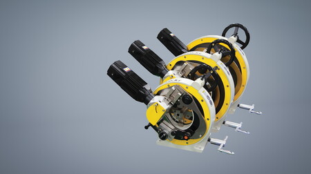 Rohrsäge mit Elektroantrieb